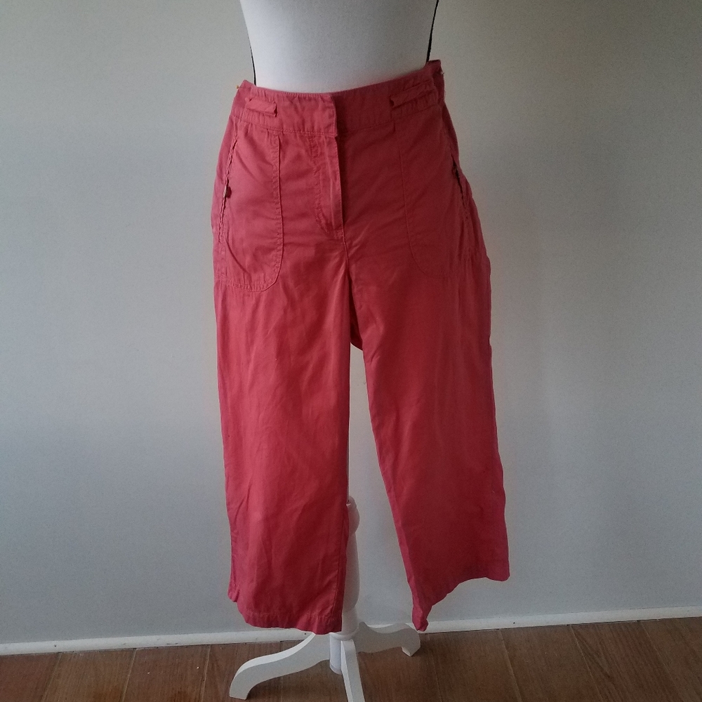 Watermelon pink cropped pants, sz. 6